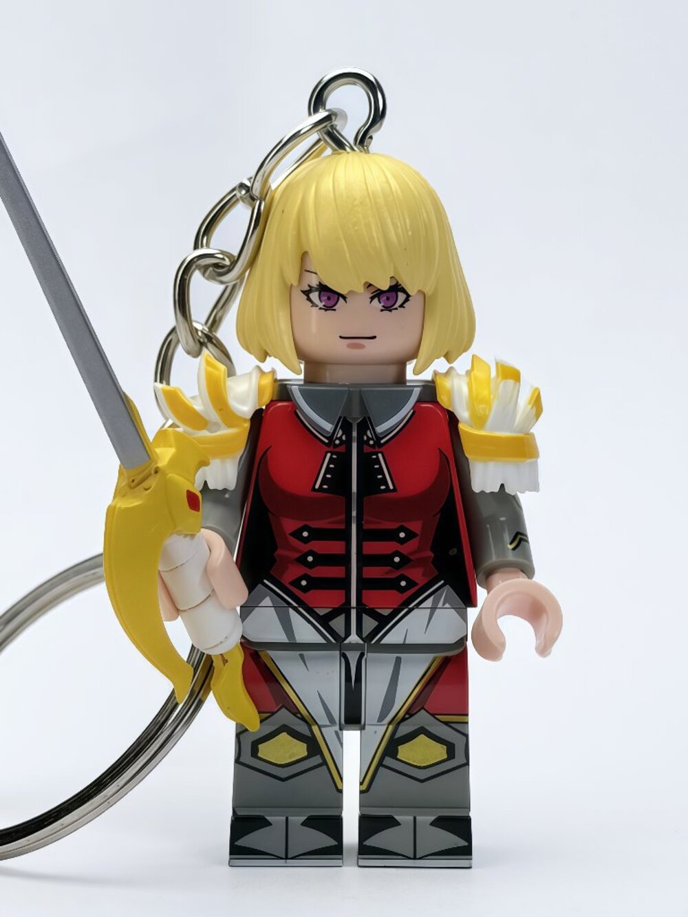 Solo Leveling Cha Hae-In Custom Minifigure Keychain